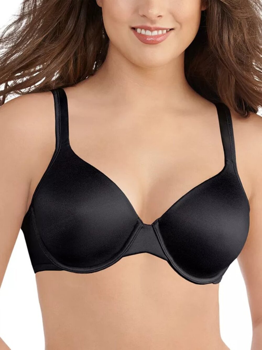 Vanity Fair Body Shine Full Coverage Underwire Contour Bra Black 40C